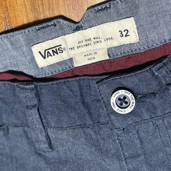 Vans of The Wall Chino Shorts Mens 32 Flat Front Slash Pocket Cotton Blend - Picture 2 of 6